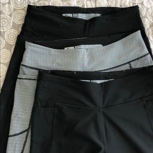 Lot of 3 Victoria Sport athletic leggings